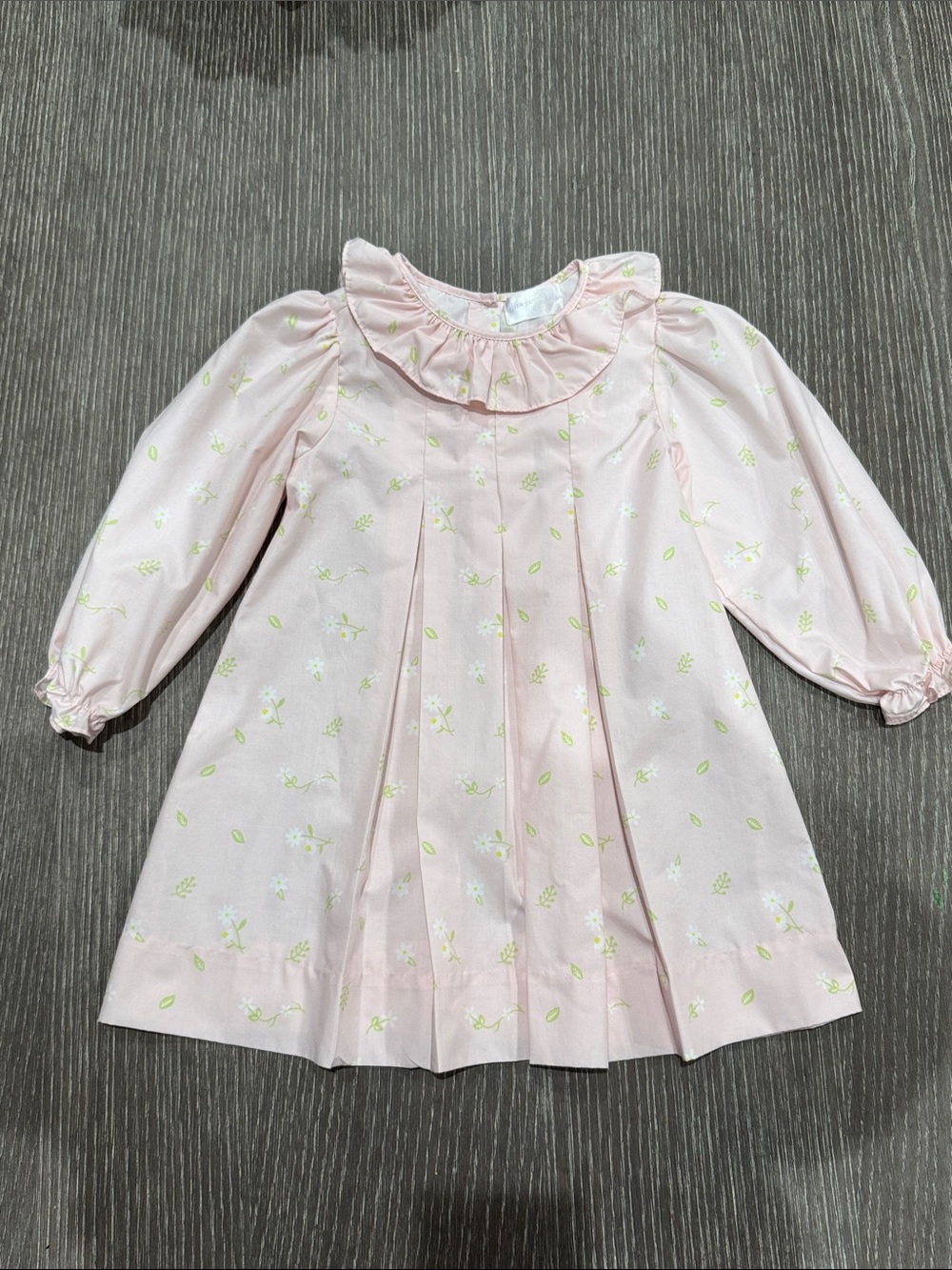 Like New Size 5 Eliza James Pink Floral Ruffle Collar Top